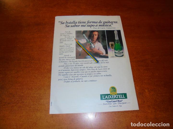 Cat&aacute;logos publicitarios: PUBLICIDAD 1977: L&Agrave;IXERTELL CON EL GUITARRISTA PACO DE LUC&Iacute;A