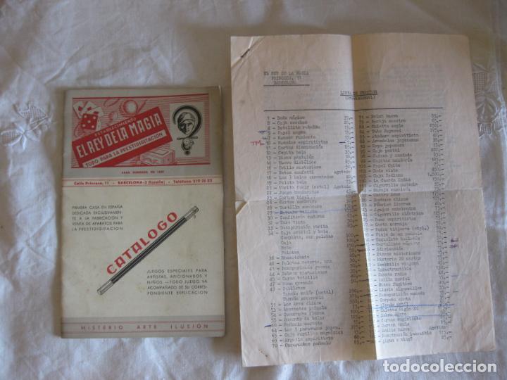 Cat&aacute;logos publicitarios: CATALOGO EL REY DE LA MAGIA CON LISTA DE PRECIOS.