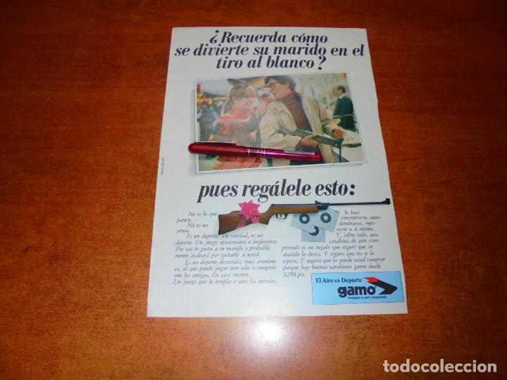 Catalogues publicitaires: PUBLICIDAD 1980: CARABINA DE AIRE COMPRIMIDO GAMO.