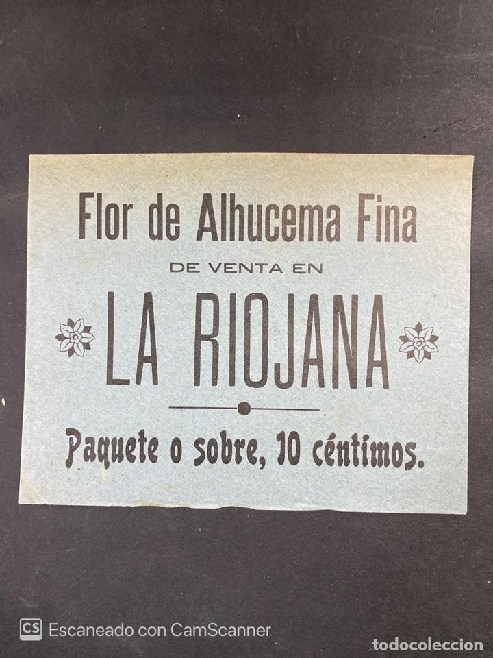 Catalogues publicitaires: SOBRE. FLOR DE ALHUCEMA FINA. LA RIOJANA. PUBLICIDAD. VER FOTOS