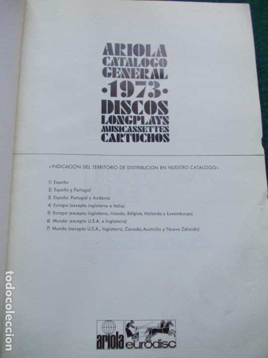 Cat&aacute;logos publicitarios: CATALOGO GENERAL ARIOLA 1973 - Foto 7