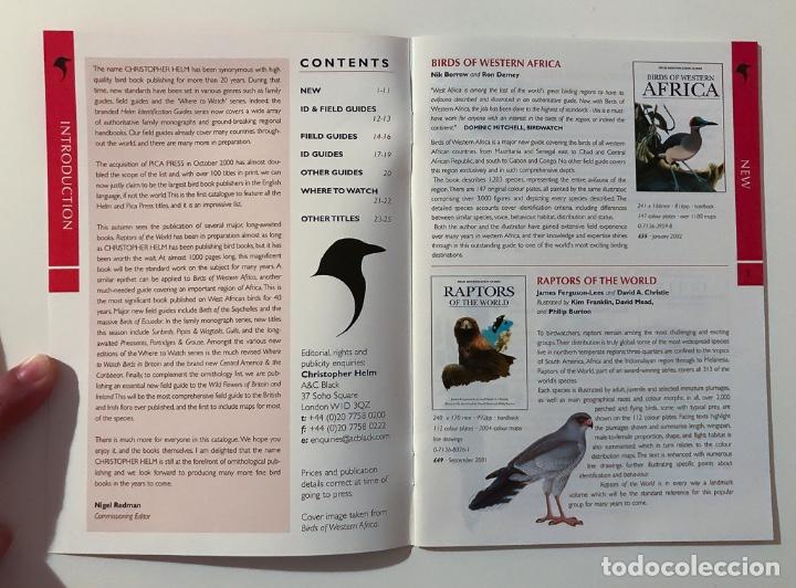 Cat&aacute;logos publicitarios: CAT&Aacute;LOGO DE LIBROS DE AVES 2002 - CHRISTOPHER HELM - Foto 2