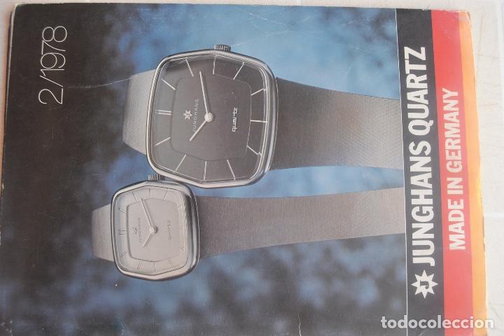 Cat&aacute;logos publicitarios: 1978 CAT&Aacute;LOGO RELOJ JUNGHANS QUARTZ - Foto 2