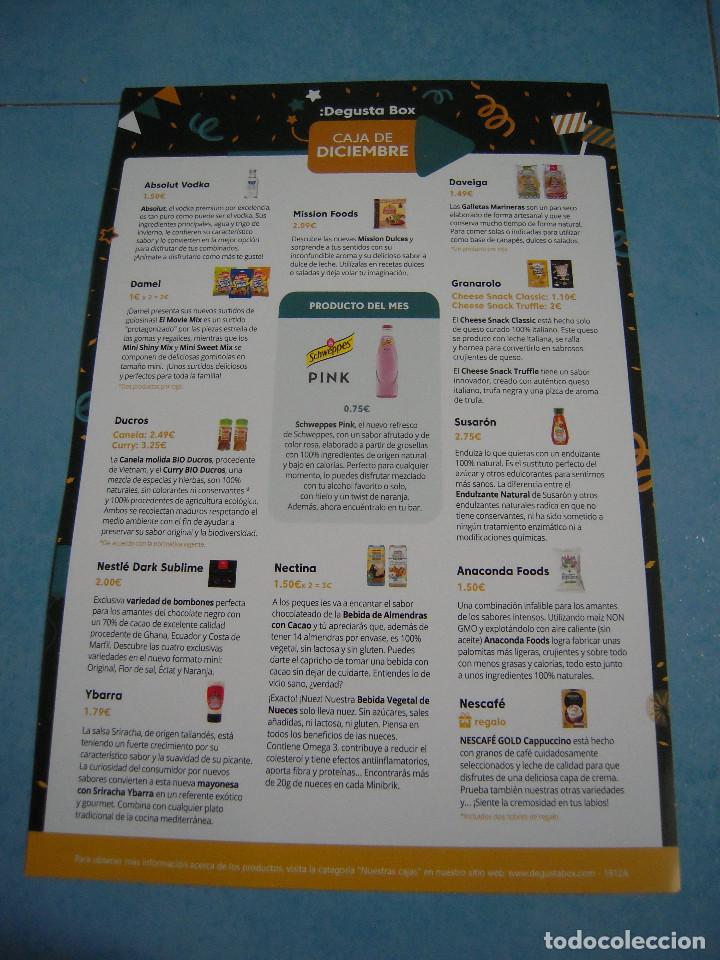 Cat&aacute;logos publicit&aacute;rios: Folleto Degustabox Diciembre 2019