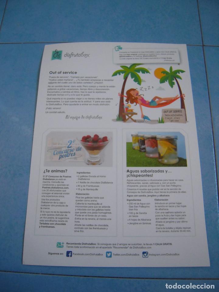 Cat&aacute;logos publicit&aacute;rios: Folleto Disfrutabox Out of service