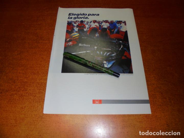 Cat&aacute;logos publicitarios: PUBLICIDAD 1990: HONDA
