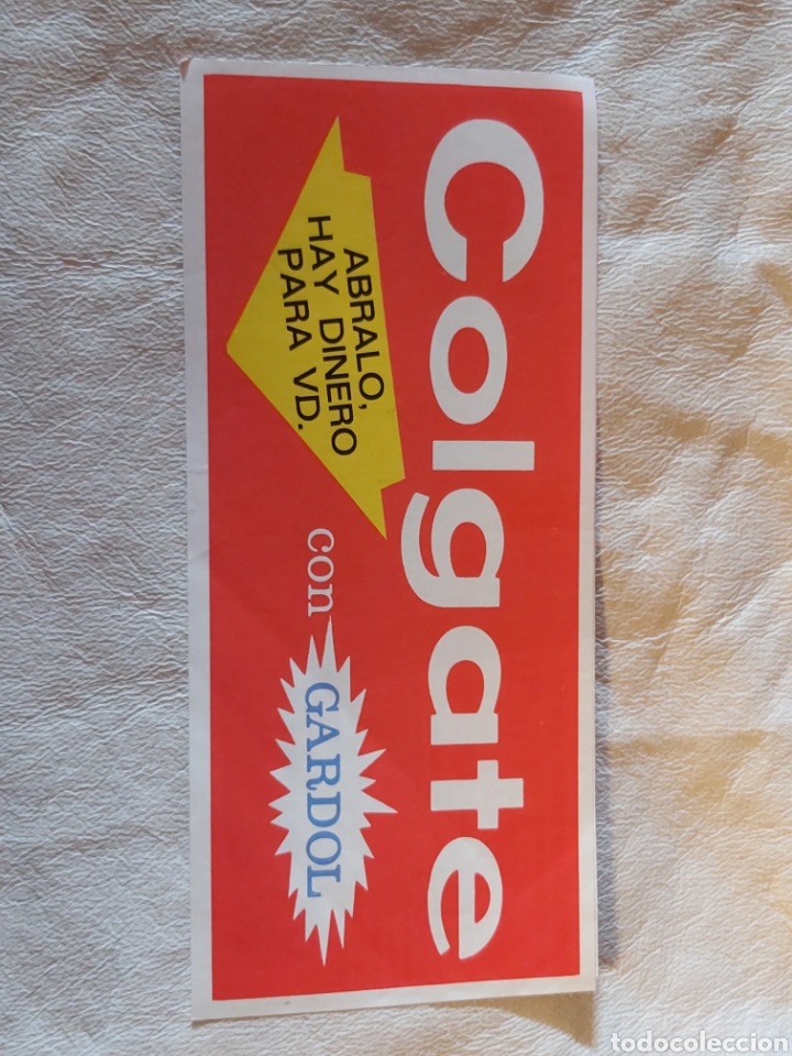 Cat&aacute;logos publicitarios: VALE COLGATE 3 PESETAS. 1969. - Foto 1