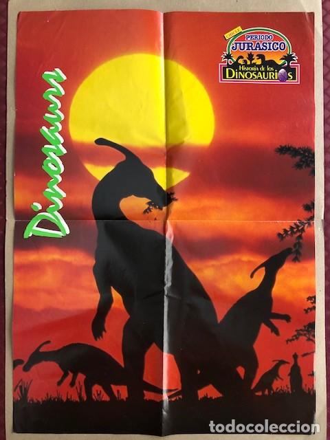 Cat&aacute;logos publicit&aacute;rios: POSTER PERIODO JURASICO HISTORIA DE LOS DINOSAURIOS CHICLE P1