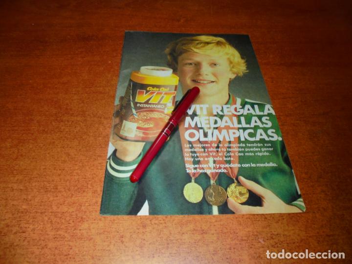 Cat&aacute;logos publicitarios: PUBLICIDAD 1980: COLA CAO VIT INSTANT&Aacute;NEO, REGALA MEDALLAS OL&Iacute;MPICAS.