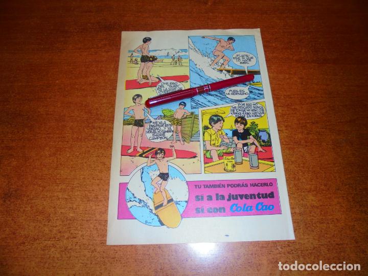 Cat&aacute;logos publicitarios: PUBLICIDAD 1971: COLA CAO SURF