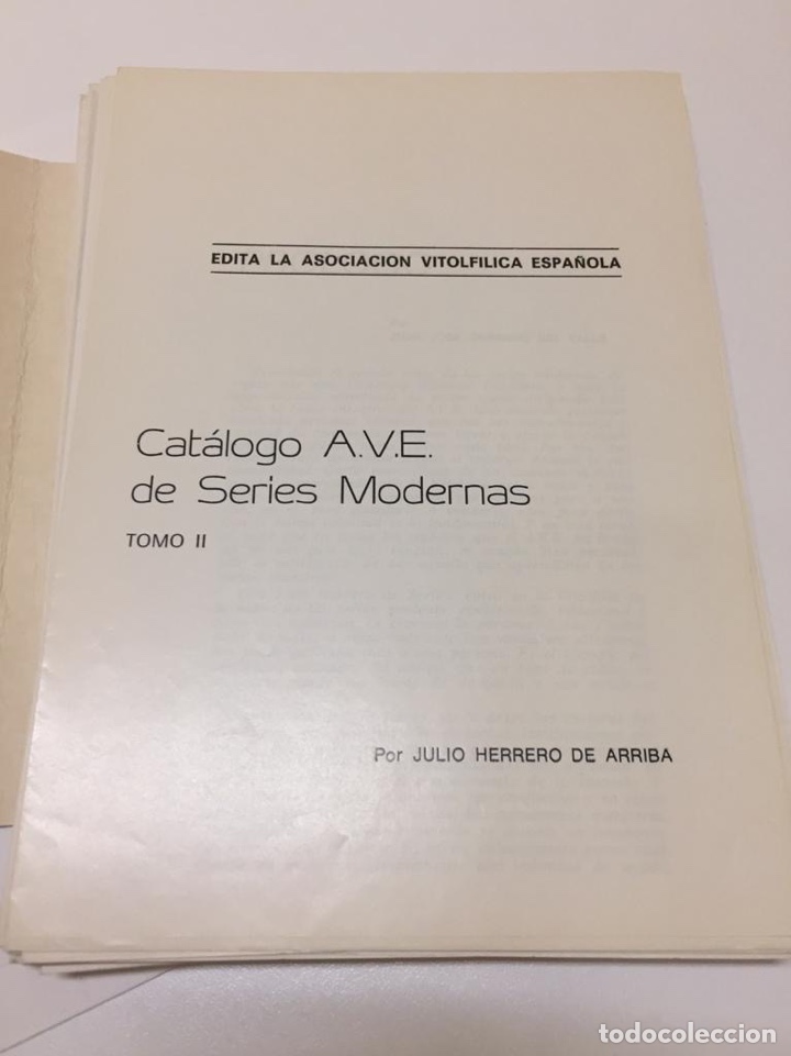 Cat&aacute;logos publicitarios: Cat&aacute;logo vitolas Cat&aacute;logo AVE de series modernas tomo 2 por Julio Herrero de Arriba muy dif&iacute;cil