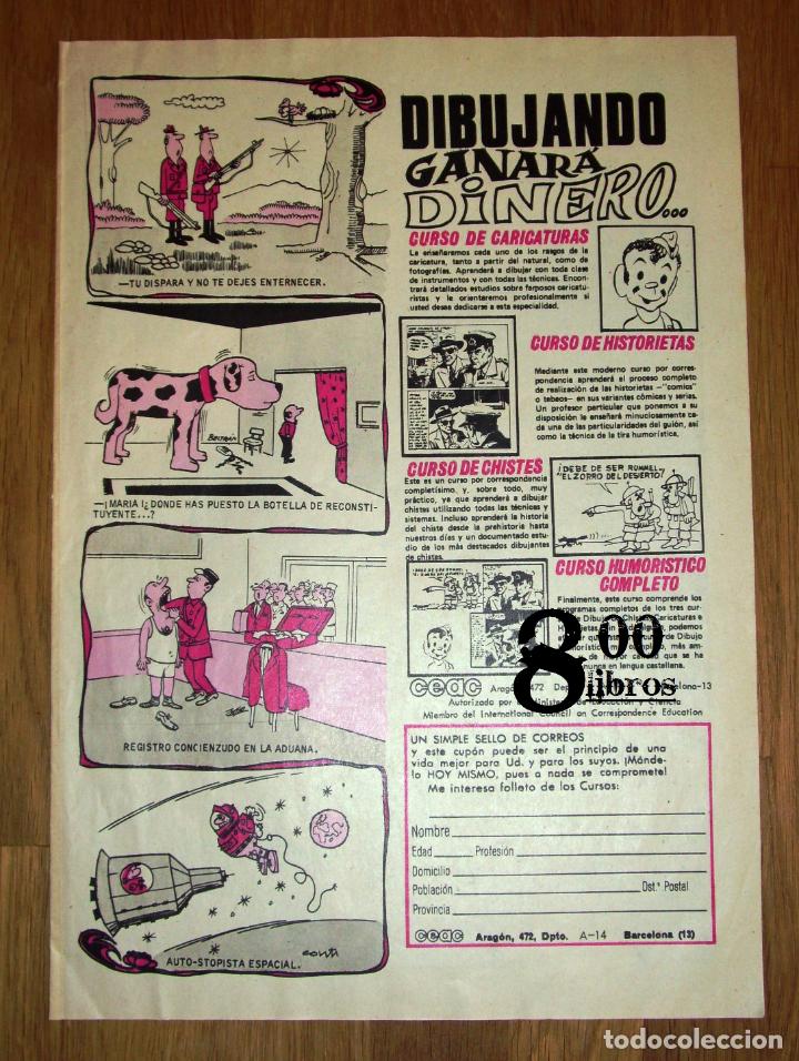 Catalogues publicitaires: ANUNCIO - HOJA - PUBLICIDAD. CURSOS CEAC : Caricaturas, historietas, chistes... Dibujando... - 1971