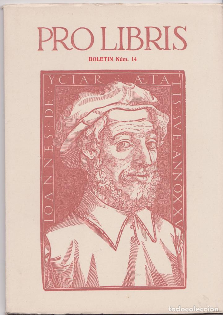Cat&aacute;logos publicitarios: PRO-LIBRIS &ndash; LIBRERIA ANTICUARIA - BOLETIN N&ordm;14