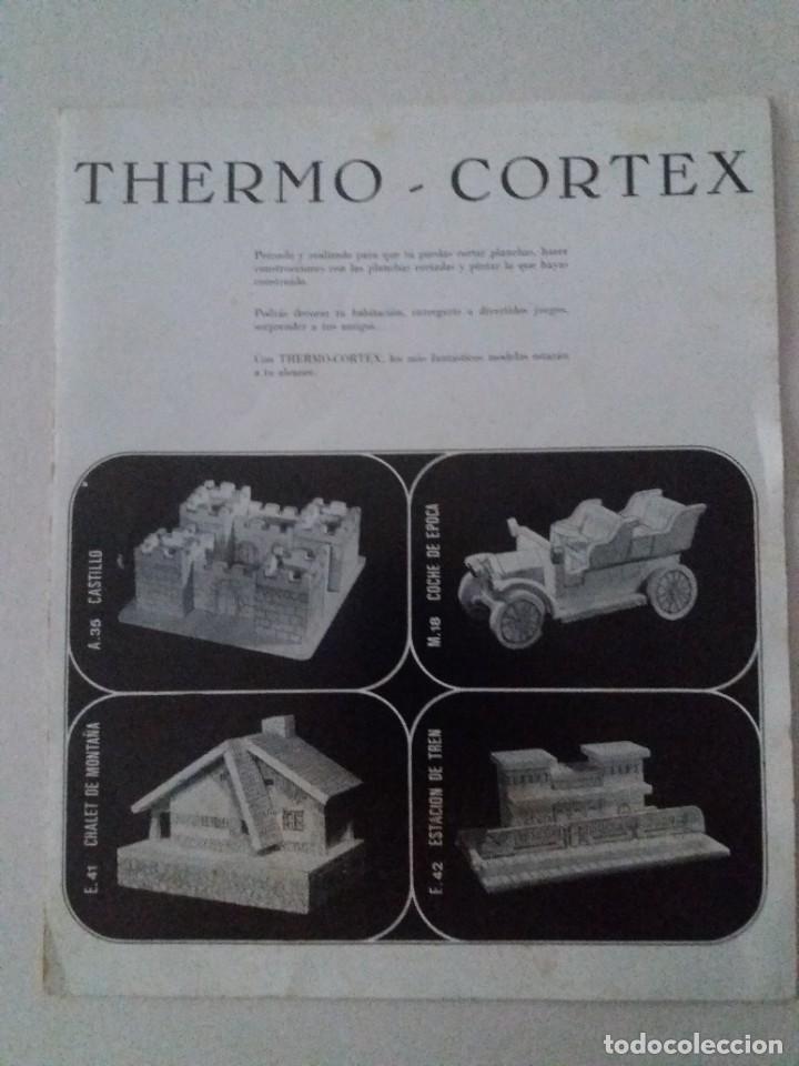 Cat&aacute;logos publicitarios: CATALOGO E INSTRUCCIONES DE THERMO - CORTEX, DIPTICO 1970, STYROPOR - Foto 1