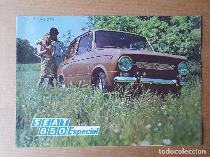 Cat&aacute;logos publicitarios: Coche SEAT 850 Especial folleto de concesionario