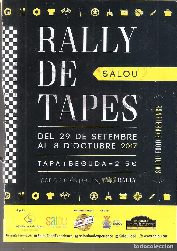 Cat&aacute;logos publicitarios: Rally de tapes. Salou 2017. Turismo gaston&oacute;mico. 15x10 cm. S/P (44 p&aacute;ginas)