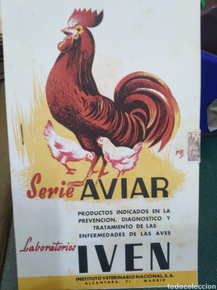 Cat&aacute;logos publicitarios: LABORATORIOS IVEN-SERIE AVIAR,INSTITUTO VETERINARIO NACIONAL,A&Ntilde;OS 50,PRODUCTOS INDICADOS EN LA PREVE