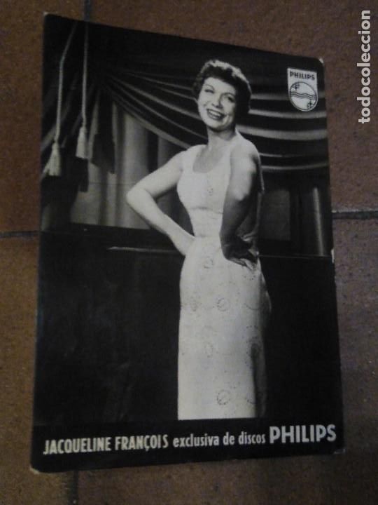 Cat&aacute;logos publicitarios: Cartelito con publicidad de Philips. Jacqueline Fra&ccedil;ois.