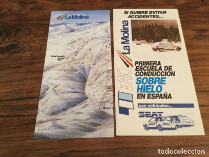 Cat&aacute;logos publicitarios: CATALOGO ESQUI ESTACION LA MOLINA Y CONDUCCION SOBRE HIELO VEHICULOS SEAT