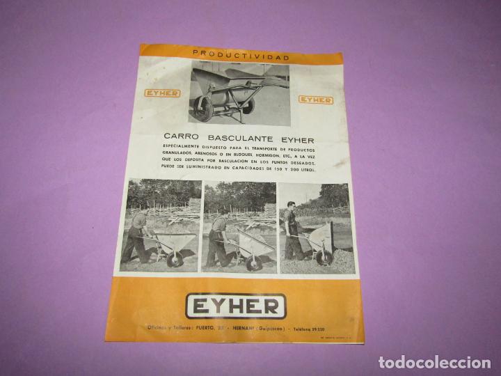Advertising Catalogs: Antiguo Folleto Catalogo Publicitario del CARRO BASCULANTE de EYHER en HERNANI A&ntilde;o 1940-50s