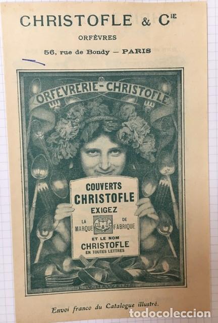 Werbekataloge: Precioso Cat&aacute;logo de Menaje Christofle ( Paris ). Siglo XIX