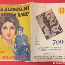 Catálogos publicitarios: CATALOGO B 1933. 709 NOVELAS DE BUENOS AUTORES, EDIT. JUVENTUD