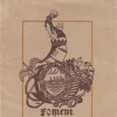Catálogos publicitarios: REGLAMENTO DE FOMENT DE SALOU 1925 20 PÁGINAS. Lote 221289712