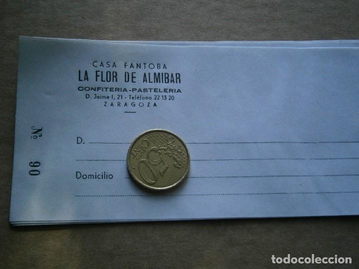 Werbekataloge: LA FLOR DE ALMIBAR ZARAGOZA,PRECIOSA ETIQUETA,A&Ntilde;OS 30 40,DE UNA VIEJA IMPRENTA ,UNICA EN TC&iexcl;