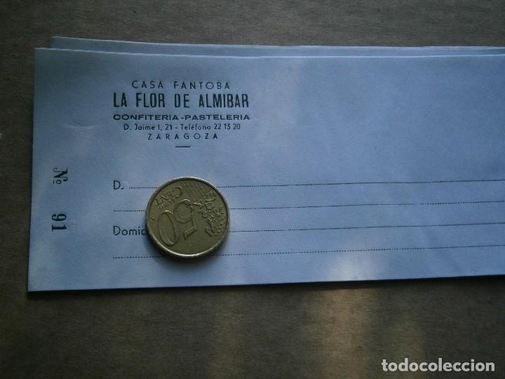 Werbekataloge: LA FLOR DE ALMIBAR ZARAGOZA,PRECIOSA ETIQUETA,A&Ntilde;OS 30 40,DE UNA VIEJA IMPRENTA ,UNICA EN TC&iexcl;