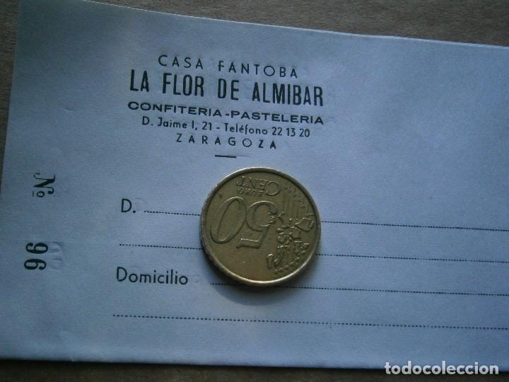 Werbekataloge: LA FLOR DE ALMIBAR ZARAGOZA,PRECIOSA ETIQUETA,A&Ntilde;OS 30 40,DE UNA VIEJA IMPRENTA ,UNICA EN TC&iexcl;