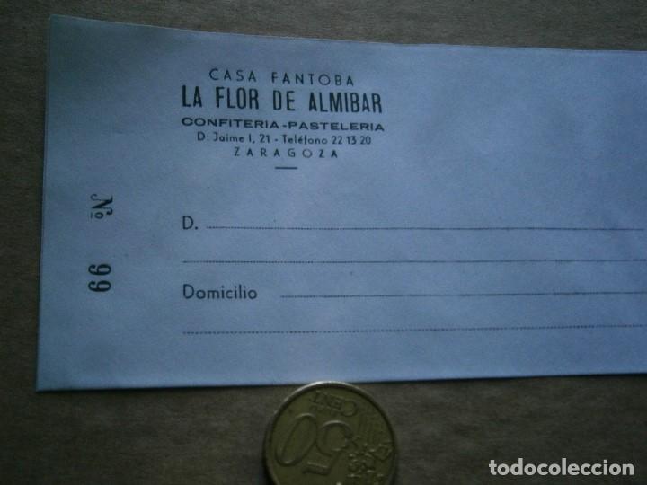Werbekataloge: LA FLOR DE ALMIBAR ZARAGOZA,PRECIOSA ETIQUETA,A&Ntilde;OS 30 40,DE UNA VIEJA IMPRENTA ,UNICA EN TC&iexcl;