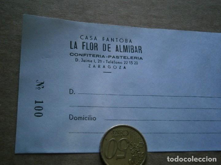 Werbekataloge: LA FLOR DE ALMIBAR ZARAGOZA,PRECIOSA ETIQUETA,A&Ntilde;OS 30 40,DE UNA VIEJA IMPRENTA ,UNICA EN TC&iexcl;