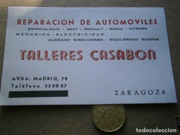 Werbekataloge: ETIQUETA A&Ntilde;OS 60 70,TALLERES CASABON &iexcl;&iexcl;,ZARAGOZA&iexcl;&iexcl;,REPARACIONES SEAT RENAULT SIMCA