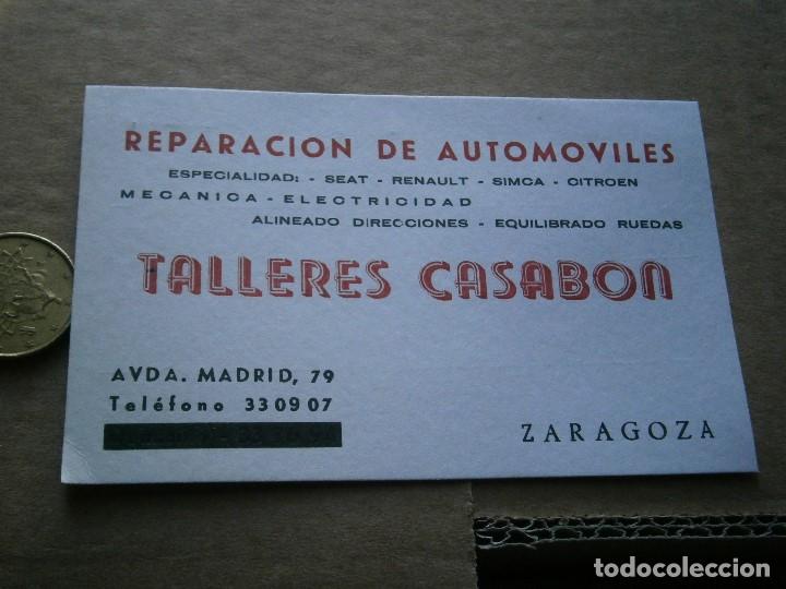 Catalogues publicitaires: ETIQUETA A&Ntilde;OS 60 70,TALLERES CASABON &iexcl;&iexcl;,ZARAGOZA&iexcl;&iexcl;,REPARACIONES SEAT RENAULT SIMCA