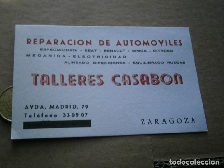 Catalogues publicitaires: ETIQUETA A&Ntilde;OS 60 70,TALLERES CASABON &iexcl;&iexcl;,ZARAGOZA&iexcl;&iexcl;,REPARACIONES SEAT RENAULT SIMCA