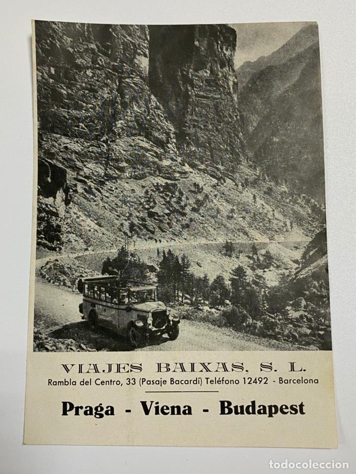 Catalogues publicitaires: VIAJES BAIXAS. 1936. FOLLETO PUBLICITARIO. PRAGA - VIENA - BUDAPEST. VER FOTOS