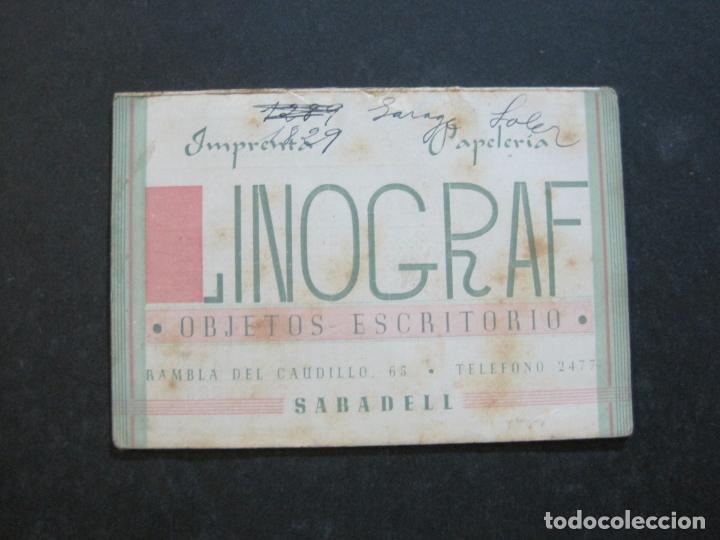 Catalogues publicitaires: SABADELL-LINOGRAF-OBJETOS ESCRITORIO-HORARIOS FERROCARRIL-CATALOGO PUBLICIDAD-VER FOTOS-(75.499)