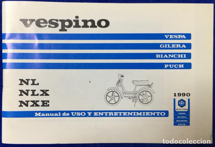 Cat&aacute;logos publicitarios: Antigua y original Bolsa y Documentaci&oacute;n Moto Vespa A&ntilde;os 60 . Ver fotos