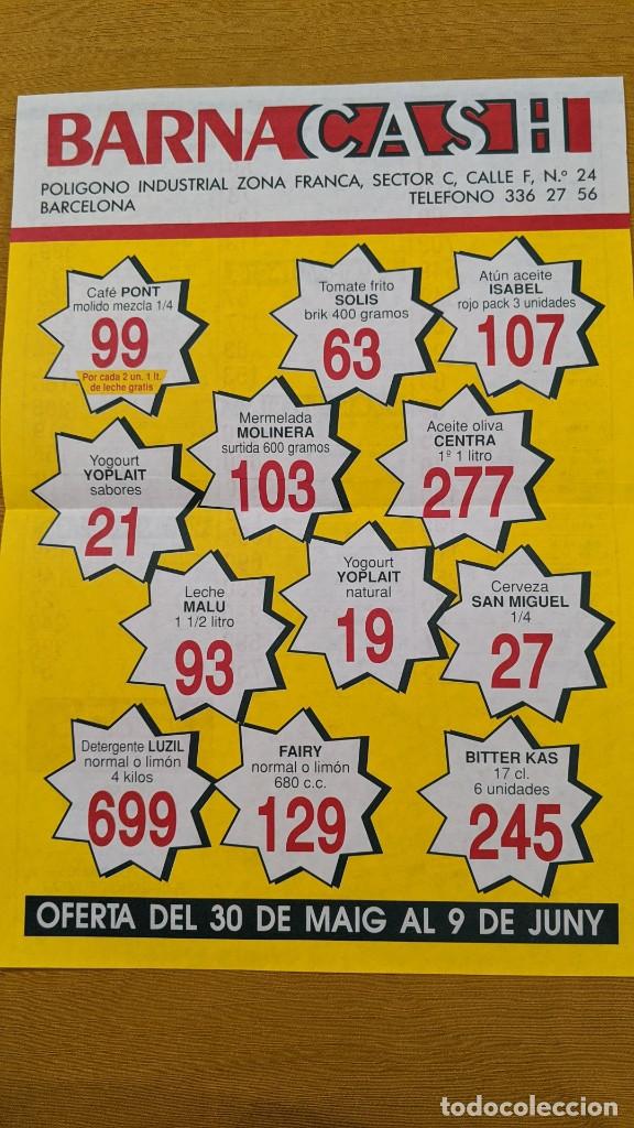 Catalogues publicitaires: ANTIGUO FOLLETO BARNA CASH