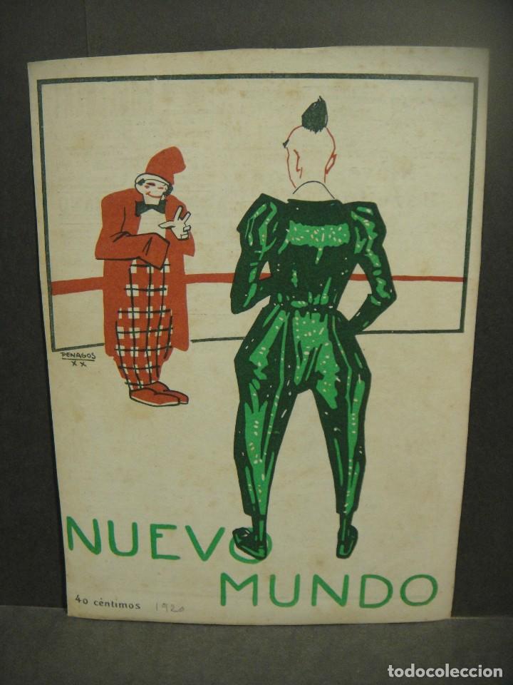 Cat&aacute;logos publicitarios: penagos - ilustracion de portada revista nuevo mundo a&ntilde;o 1920