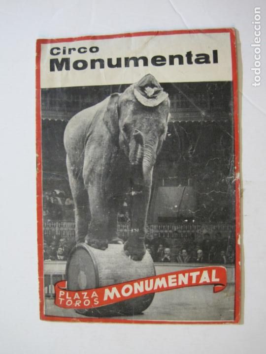 Cat&aacute;logos publicit&aacute;rios: BARCELONA-CIRCO MONUMENTAL-PLAZA DE TOROS MONUMENTAL-A&Ntilde;O 1964-CATALOGO PUBLICIDAD-VER FOTOS-(K-1079)