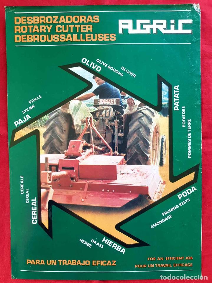Cat&aacute;logos publicit&aacute;rios: Folleto AGRIC desbrozadoras, a&ntilde;os 1970/80