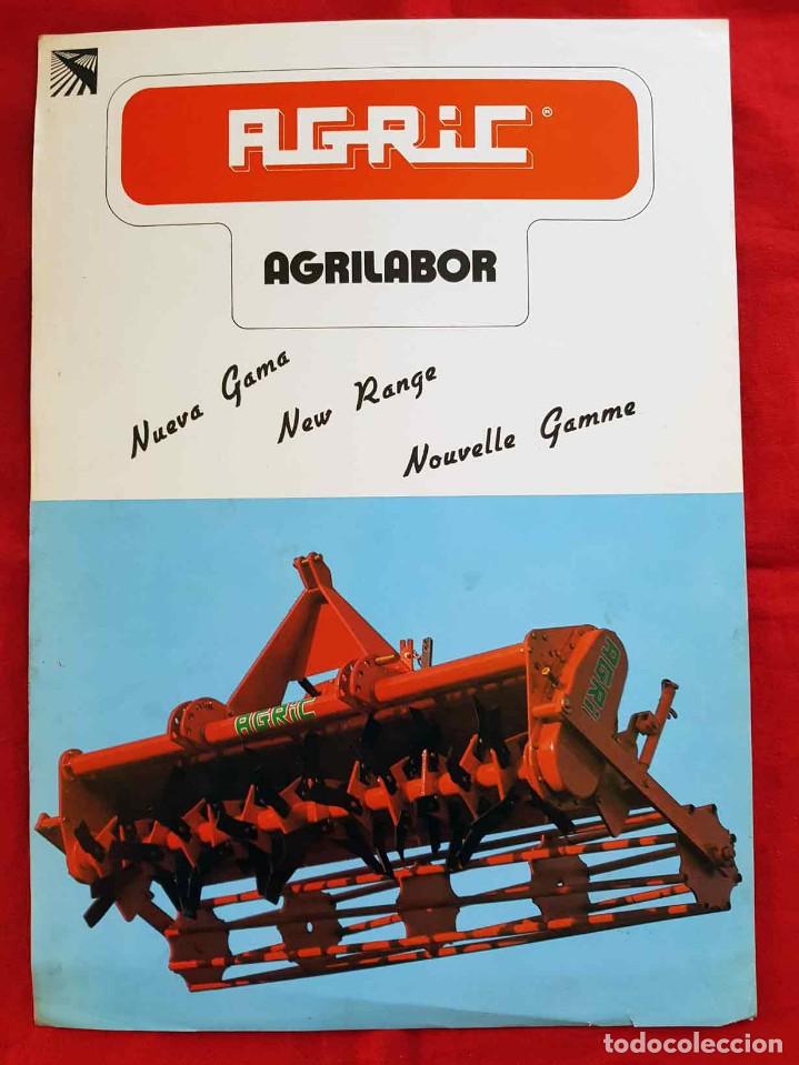 Cat&aacute;logos publicit&aacute;rios: Folleto AGRIC rotovator agrilabor, a&ntilde;os 1970/80