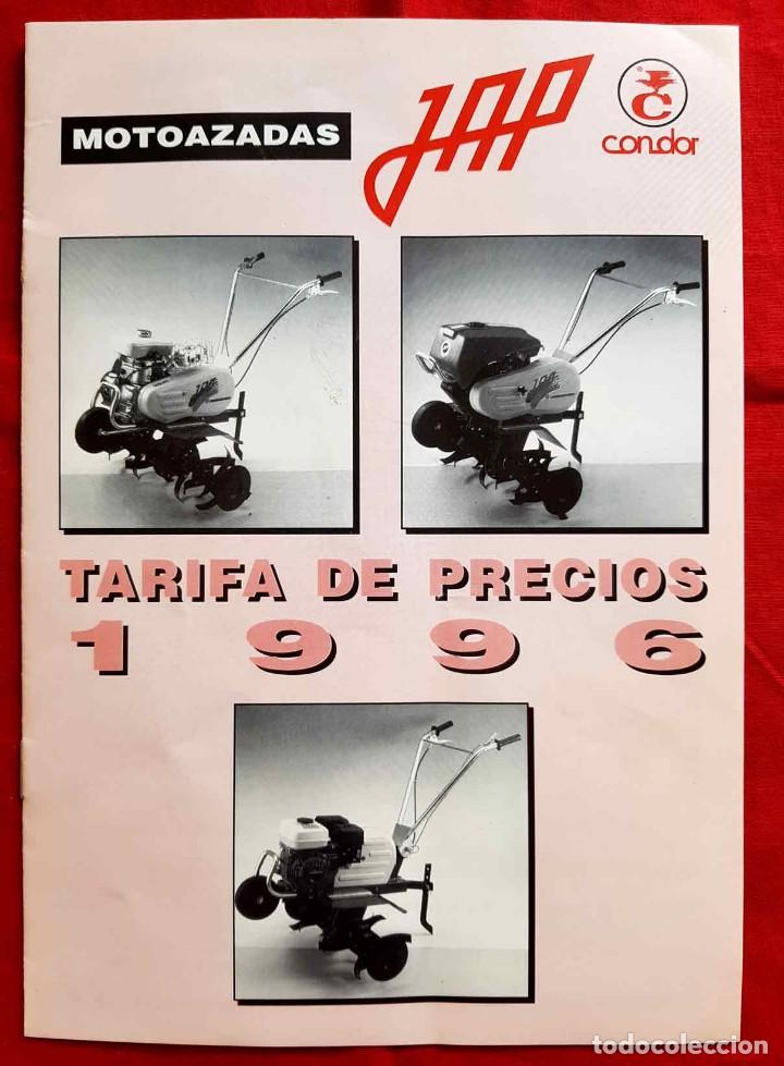 Cat&aacute;logos publicit&aacute;rios: Folleto JAP CONDOR, tarifa precios a&ntilde;o 1996, Martorelles