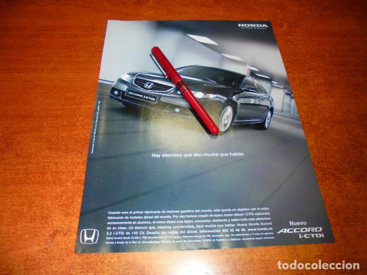 Cat&aacute;logos publicitarios: PUBLICIDAD 2004: HONDA ACCORD I-CTDI
