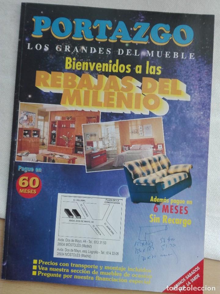 Werbekataloge: FOLLETO A&Ntilde;O 2000 - MUEBLES PORTAZGO MOSTOLES MADRID - REBAJAS DEL MILENO - PG - HOGAR DECORACION
