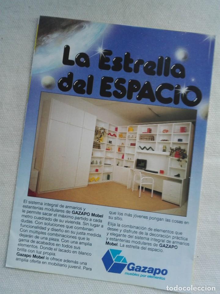 Werbekataloge: FOLLETO TRIPTICO A&Ntilde;O 2000 - GAZAPO MADRID - MUEBLES ARMARIOS HOGAR