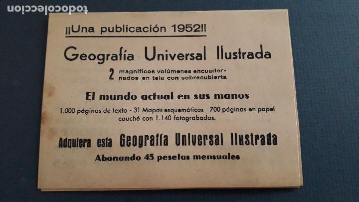 Cat&aacute;logos publicitarios: folelto publicitario y para hacer pedidos: libreria militar y general, 1952 (geografia universal..)