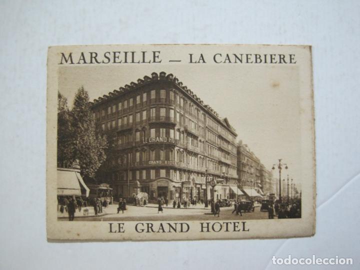 Cat&aacute;logos publicitarios: MARSEILLE-LA CANEBIERE-LE GRAND HOTEL-CATALOGO PUBLICIDAD-VER FOTOS-(K-1312)
