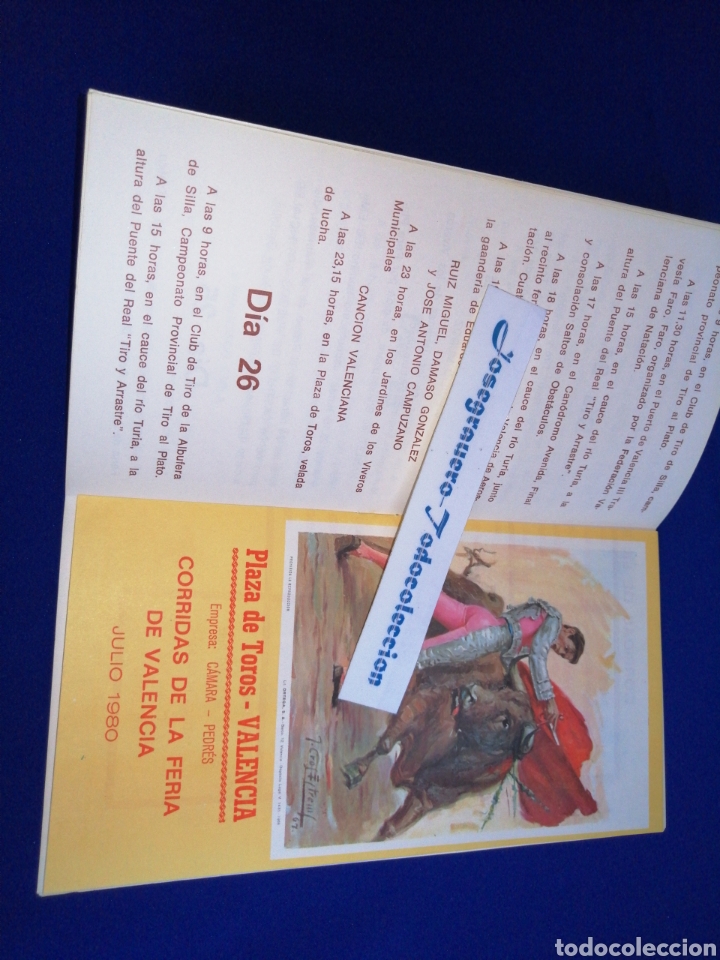 Cat&aacute;logos publicitarios: PROGRAMA OFICIAL FERIA DE VALENCIA 1980 - Foto 8